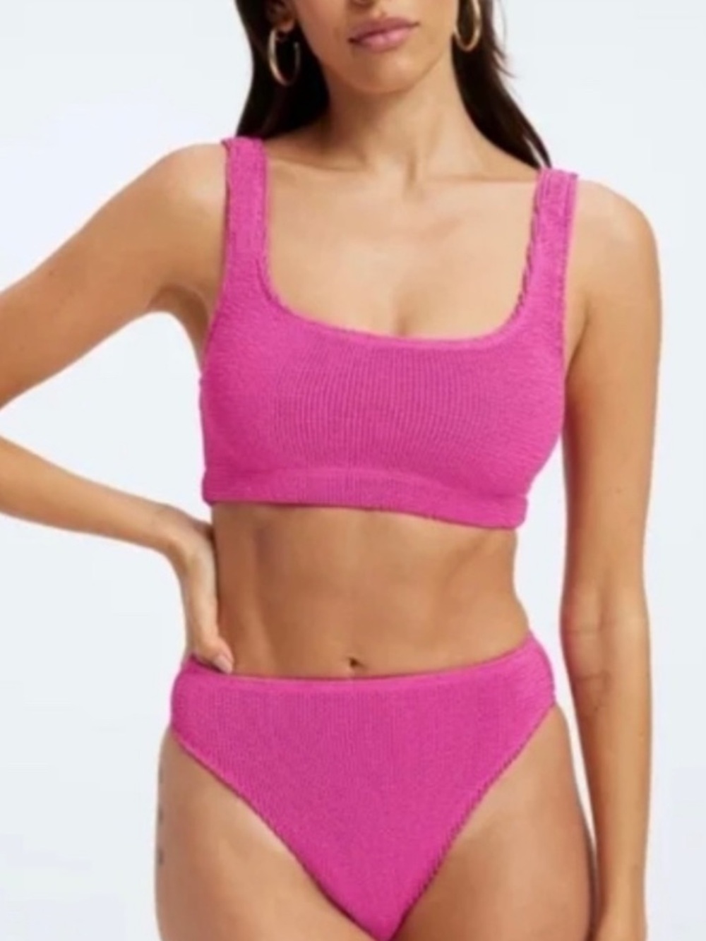 Good American Bright Pink Always Fits Bikini Set!
